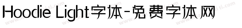 Hoodie Light字体字体转换